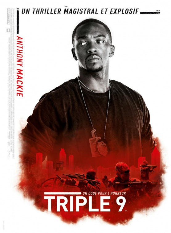 1000 piece jigsaw puzzle for the movie poster: Triple 9 (2016) ver22