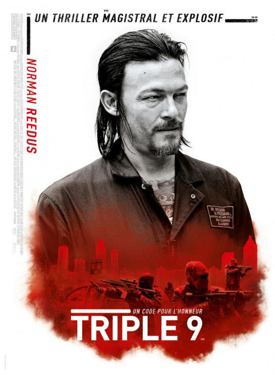 1000 piece jigsaw puzzle for the movie poster: Triple 9 (2016) ver28