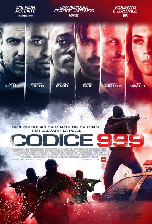 1000 piece jigsaw puzzle for the movie poster: Triple 9 (2016) ver31