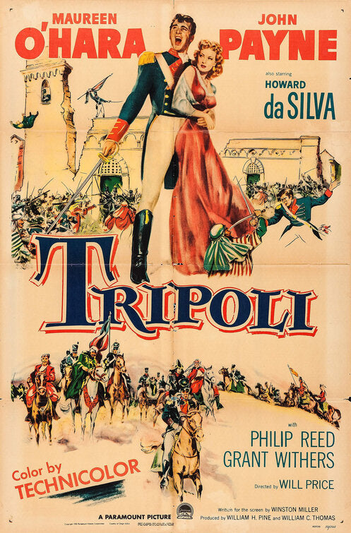 1000 piece jigsaw puzzle for the movie poster: Tripoli (1950)