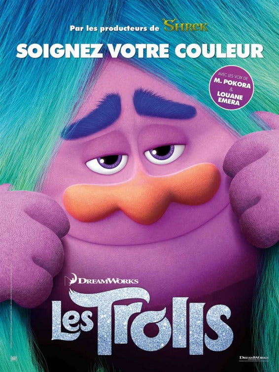 1000 piece jigsaw puzzle for the movie poster: Trolls (2016) ver12