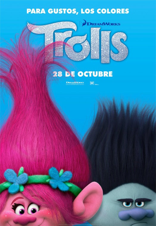1000 piece jigsaw puzzle for the movie poster: Trolls (2016) ver8
