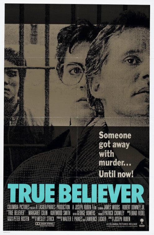 the movie poster: True Believer (1989)