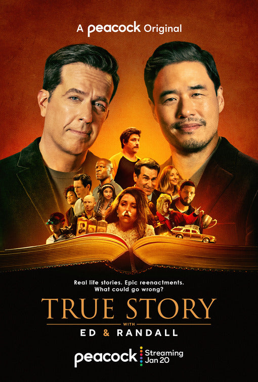 1000 piece jigsaw puzzle for tv poster: True Story with Ed Helms and Randall Park