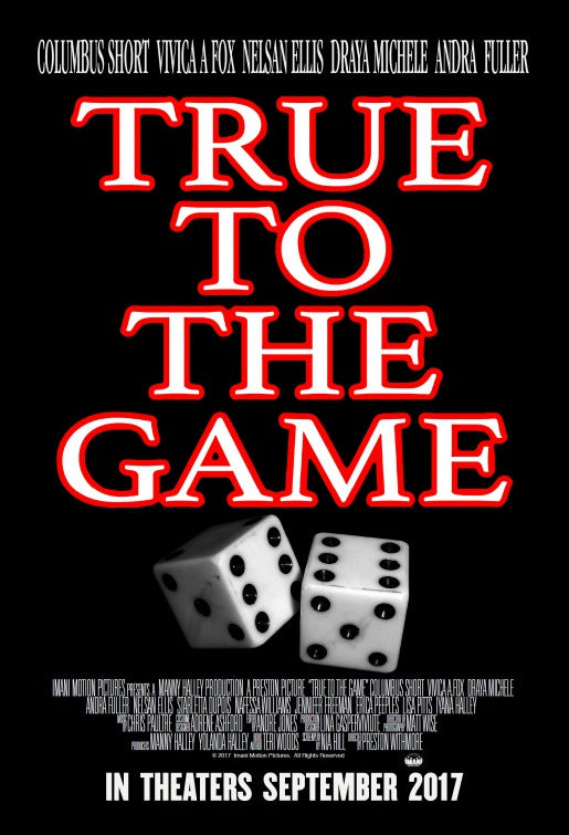 1000 piece jigsaw puzzle for the movie poster: True to the Game (2017)