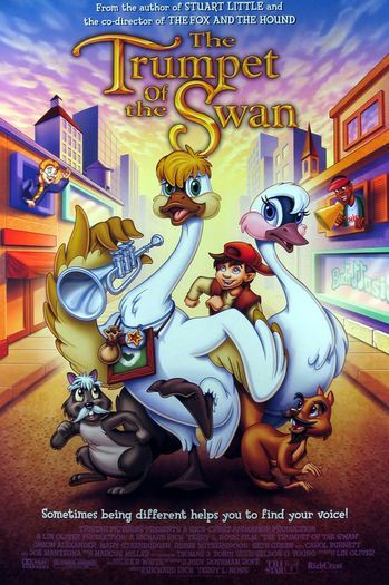 the movie poster: The Trumpet of the Swan (2001)