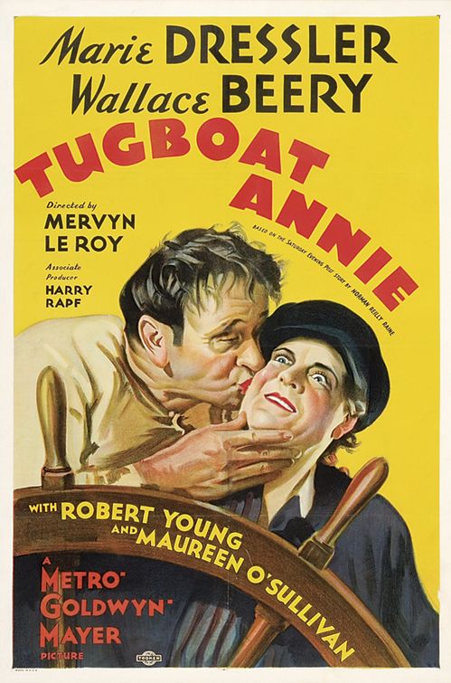 the movie poster: Tugboat Annie (1933)