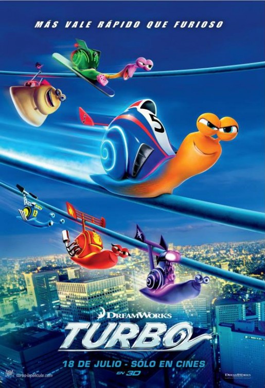 1000 piece jigsaw puzzle for the movie poster: Turbo (2013) ver10