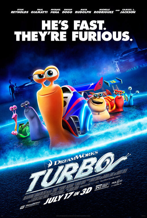 1000 piece jigsaw puzzle for the movie poster: Turbo (2013) ver3