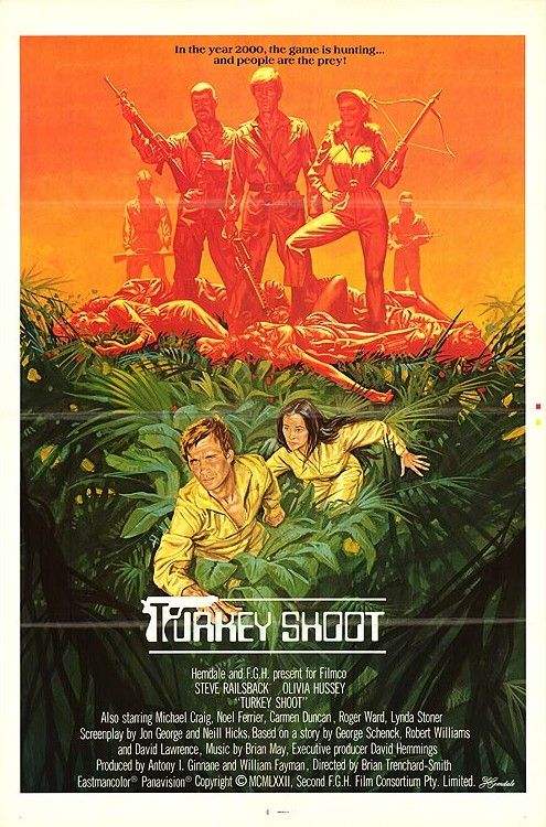 1000 piece jigsaw puzzle for the movie poster: Turkey Shoot (1982)