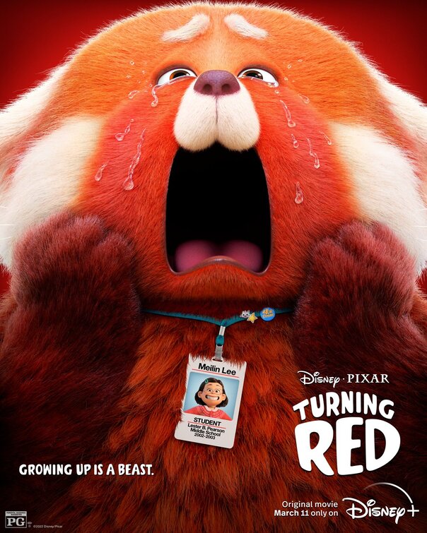 1000 piece jigsaw puzzle for the movie poster: Turning Red (2022) ver11