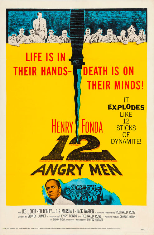 the movie poster: 12 Angry Men (1957)