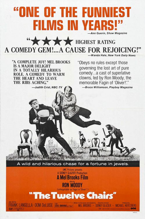 the movie poster: The Twelve Chairs (1970)
