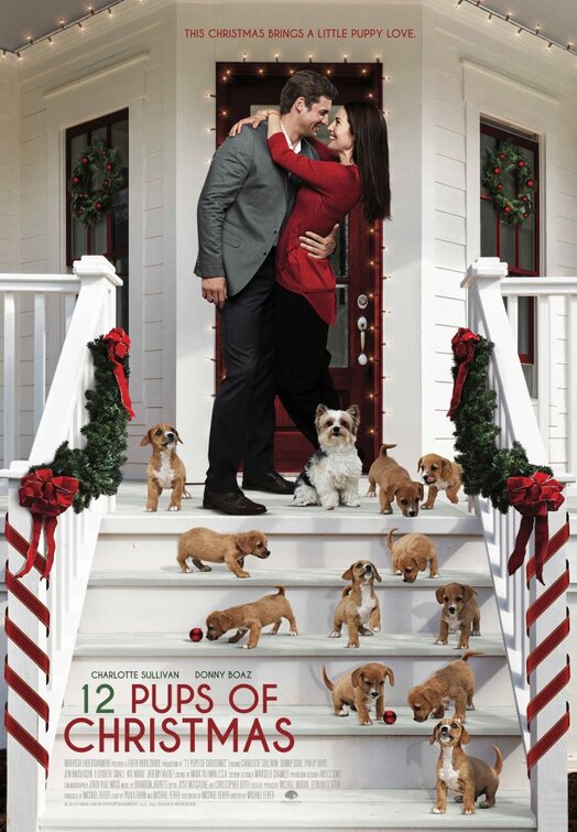 1000 piece jigsaw puzzle for the movie poster: 12 Pups of Christmas (2019)