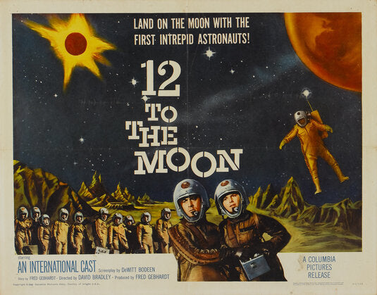 1000 piece jigsaw puzzle for the movie poster: 12 to the Moon (1960) ver2