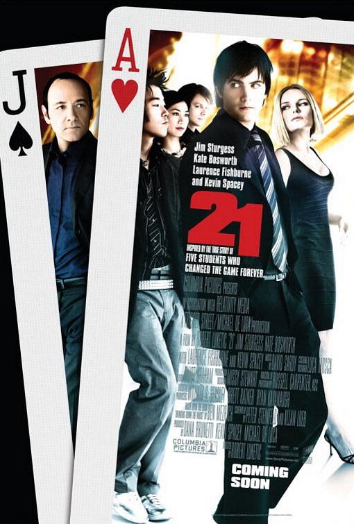 the movie poster: 21 (2008) ver2