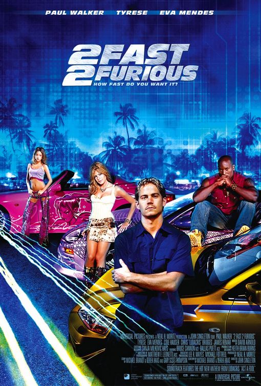 the movie poster: 2 Fast 2 Furious (2003) ver6
