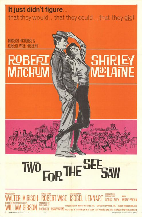 the movie poster: Two for the Seesaw (1962)