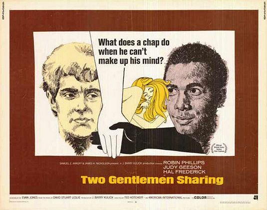 the movie poster: Two Gentlemen Sharing (1969) ver2