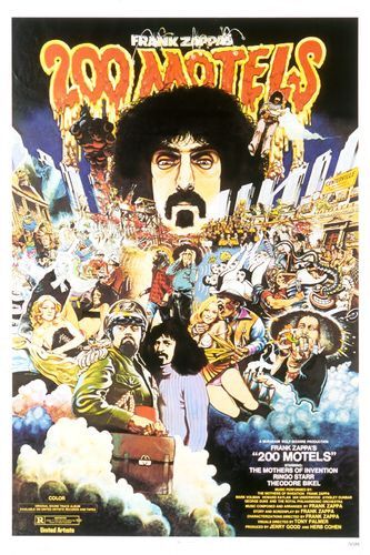 the movie poster: 200 Motels (1971)