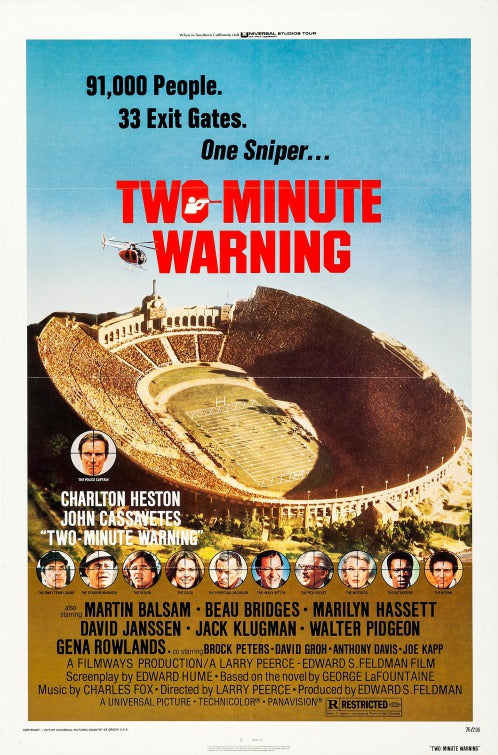 the movie poster: Two Minute Warning (1976)