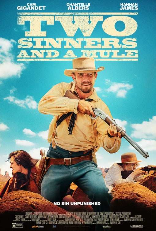 1000 piece jigsaw puzzle for the movie poster: Two Sinners and a Mule (2023)