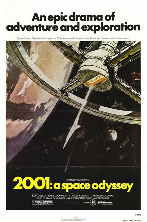 the movie poster: 2001: A Space Odyssey (1968) ver2
