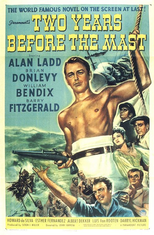 the movie poster: Two Years Before the Mast (1946)