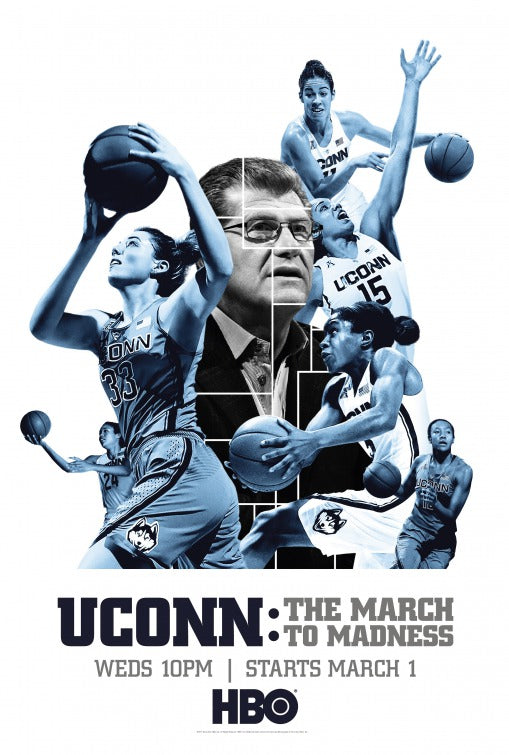 1000 piece jigsaw puzzle for tv poster: UConn: The March to Madness