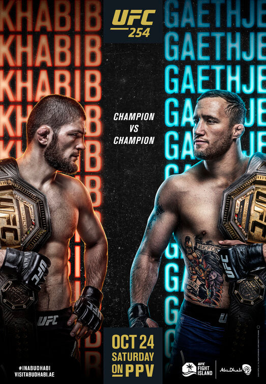 1000 piece jigsaw puzzle for tv poster: UFC 254: Khabib vs. Gaethje