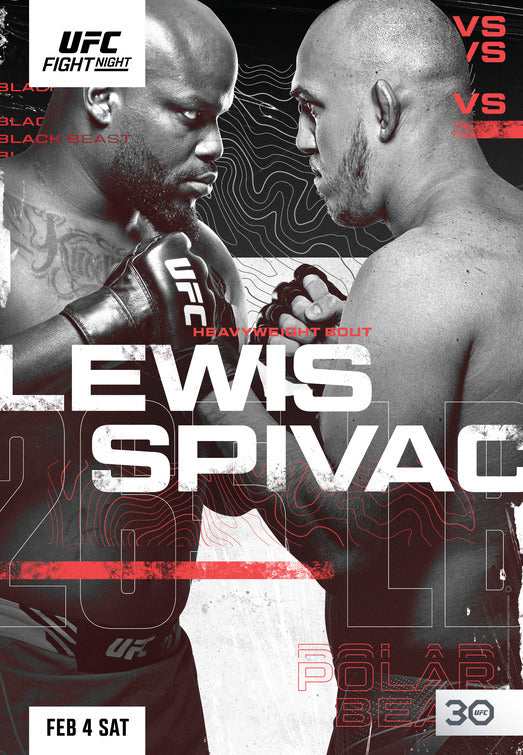 1000 piece jigsaw puzzle for tv poster: UFC Fight Night: Lewis vs Spivac