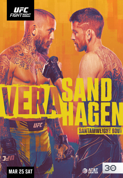 1000 piece jigsaw puzzle for tv poster: UFC Fight Night: Vera vs Sandhagen