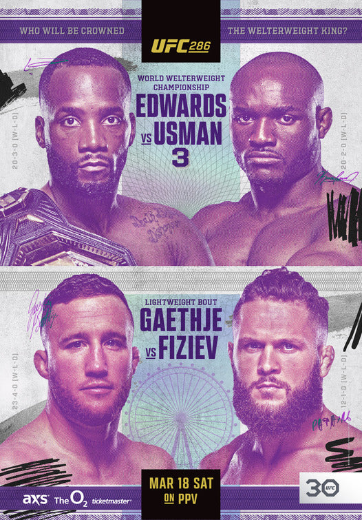 1000 piece jigsaw puzzle for tv poster: UFC 286