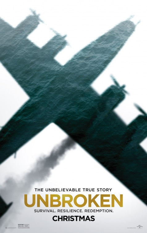 1000 piece jigsaw puzzle for the movie poster: Unbroken (2014)