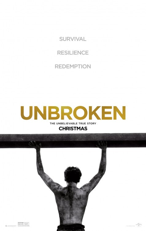 1000 piece jigsaw puzzle for the movie poster: Unbroken (2014) ver2