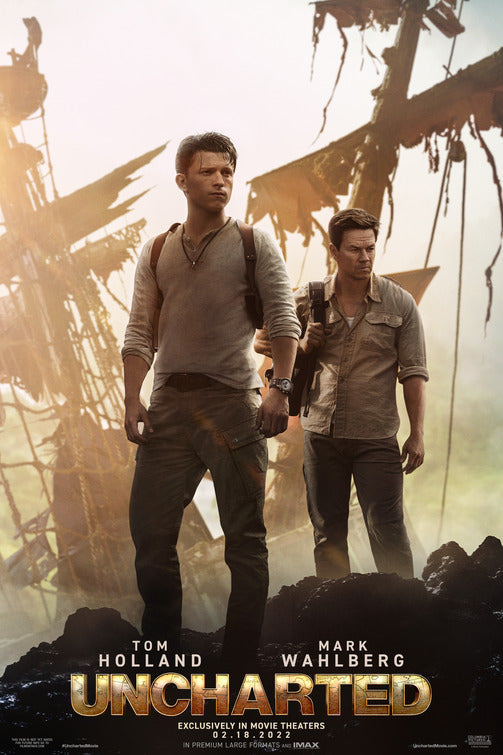1000 piece jigsaw puzzle for the movie poster: Uncharted (2022)