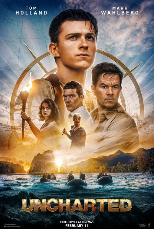 1000 piece jigsaw puzzle for the movie poster: Uncharted (2022) ver2