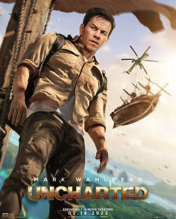 1000 piece jigsaw puzzle for the movie poster: Uncharted (2022) ver6