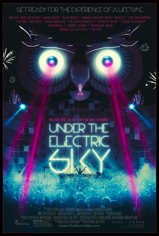 1000 piece jigsaw puzzle for the movie poster: Under the Electric Sky (2014) ver3
