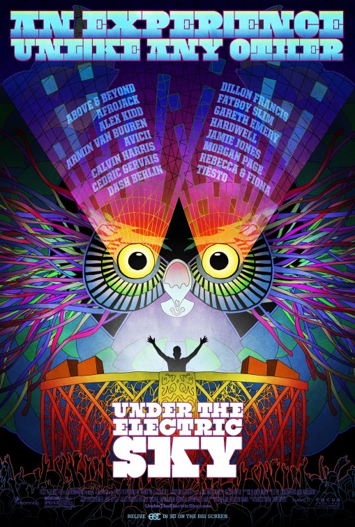 1000 piece jigsaw puzzle for the movie poster: Under the Electric Sky (2014) ver5