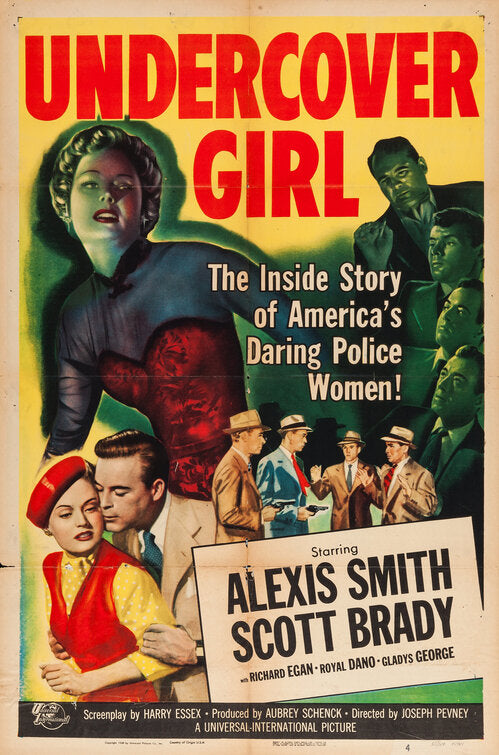 1000 piece jigsaw puzzle for the movie poster: Undercover Girl (1950)