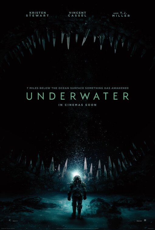 1000 piece jigsaw puzzle for the movie poster: Underwater (2020) ver2