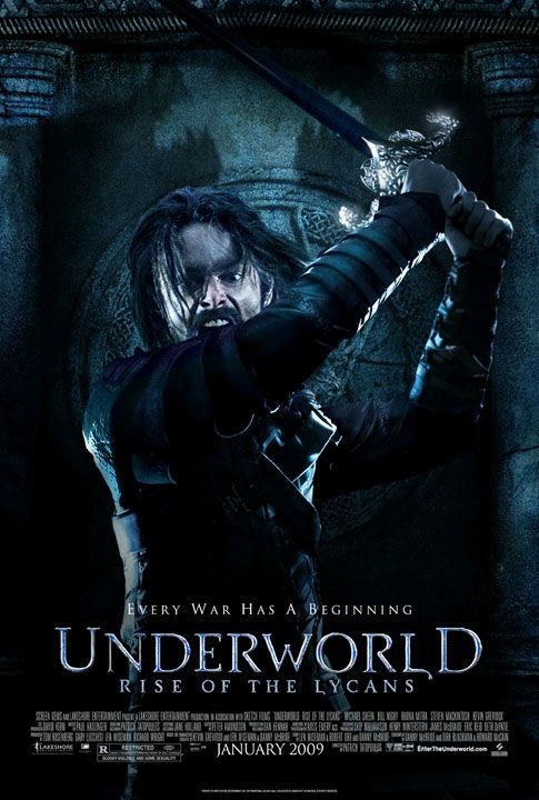 the movie poster: Underworld: Rise of the Lycans (2009) ver3