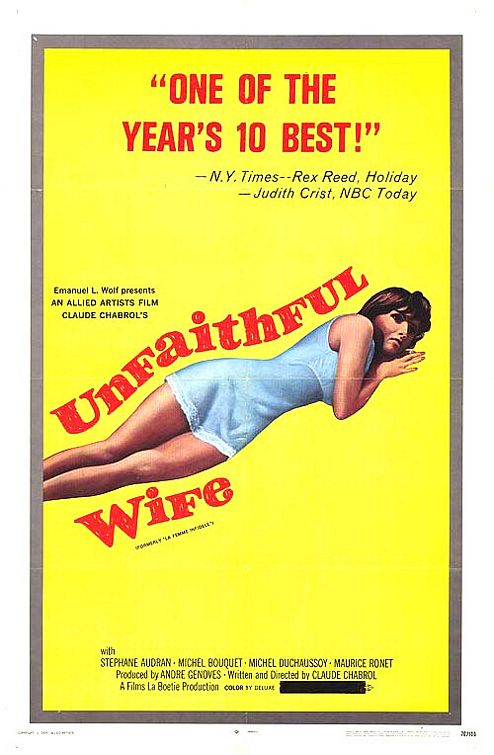 the movie poster: The Unfaithful Wife (1969)