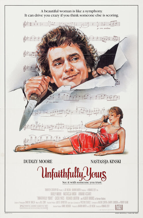 the movie poster: Unfaithfully Yours (1984)
