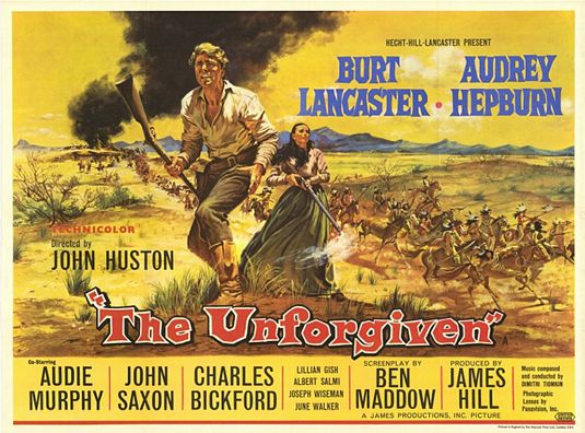 the movie poster: The Unforgiven (1960) ver2