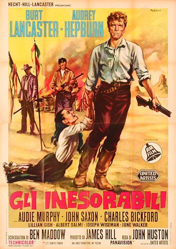 the movie poster: The Unforgiven (1960) ver3