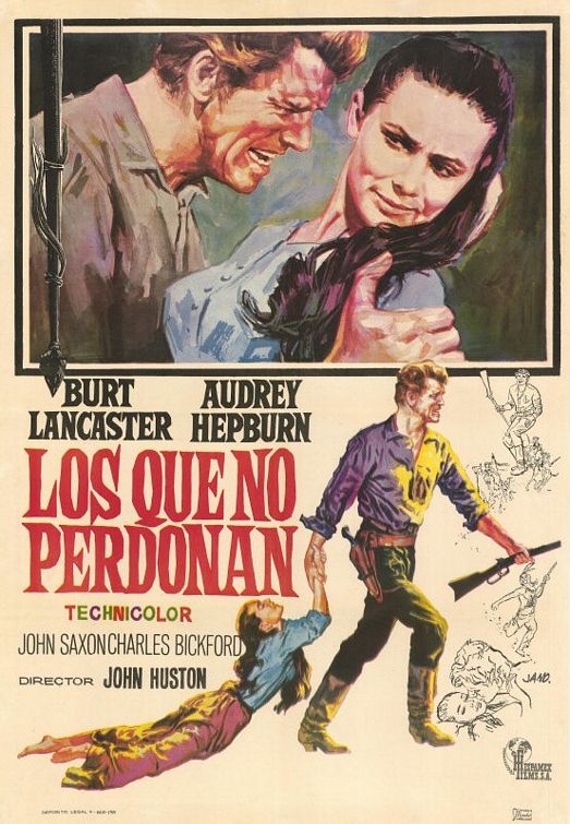 the movie poster: The Unforgiven (1960) ver4