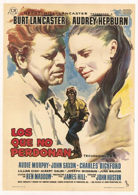 the movie poster: The Unforgiven (1960) ver5