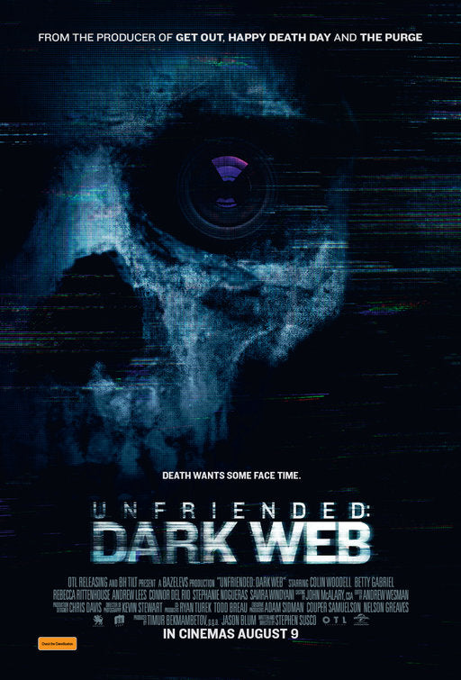 1000 piece jigsaw puzzle for the movie poster: Unfriended: Dark Web (2018) ver2